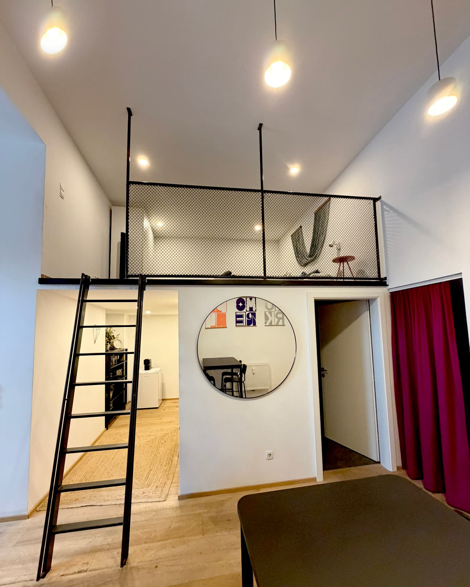 Furnished loft Innsbruck practical storage and finishes