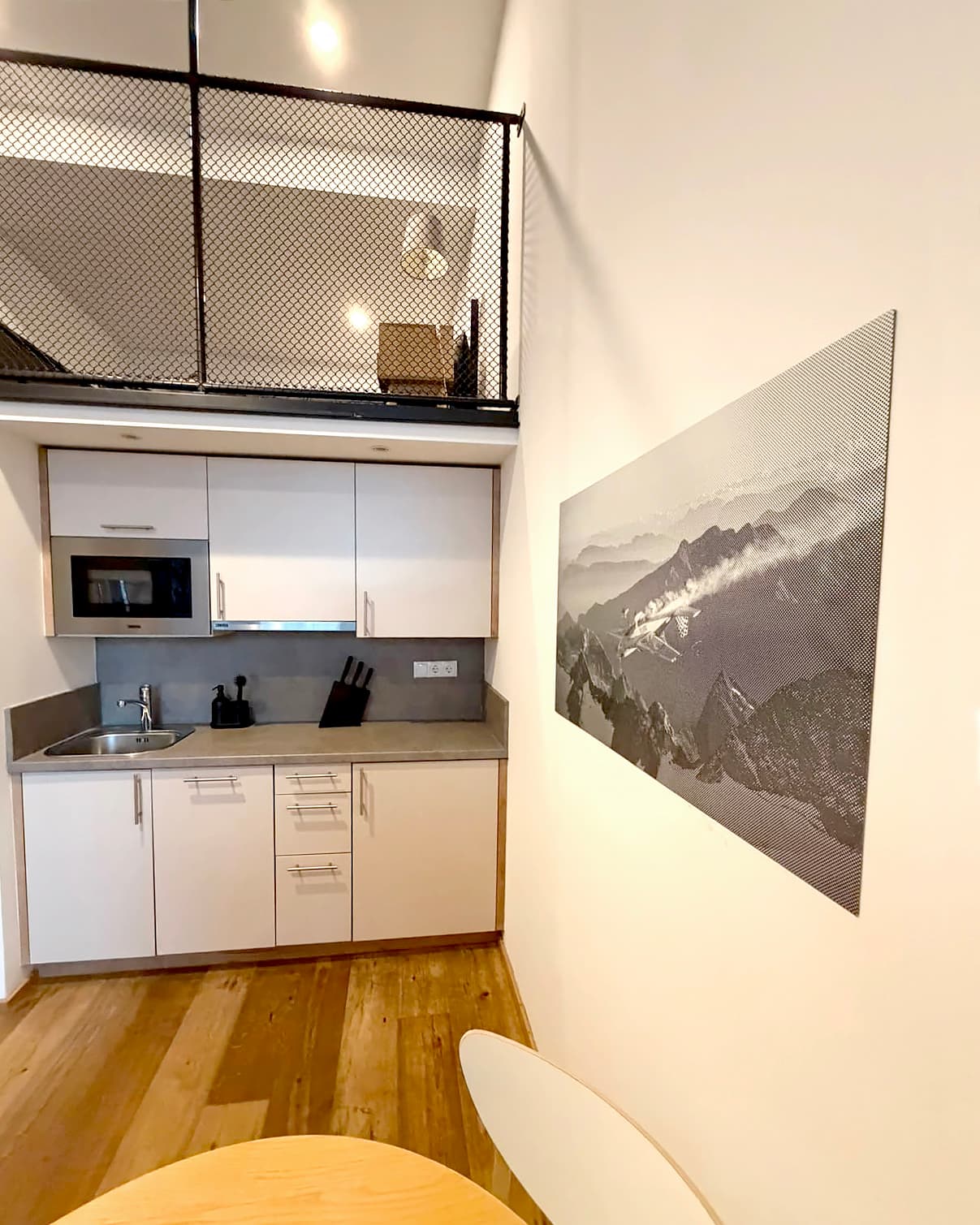 Möbliertes Apartment Innsbruck moderne Sitzecke